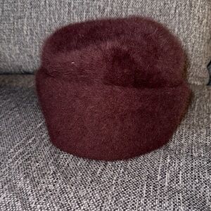 BEATRICE & ZACHARIE ANGORA/WOOL MAROON HAT